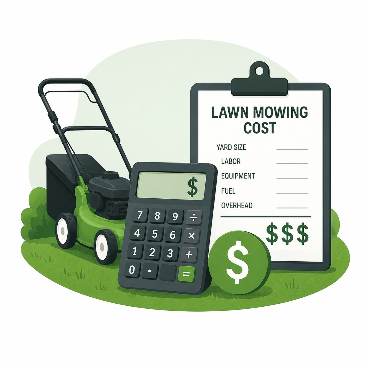 Lawn mowing cost calculator