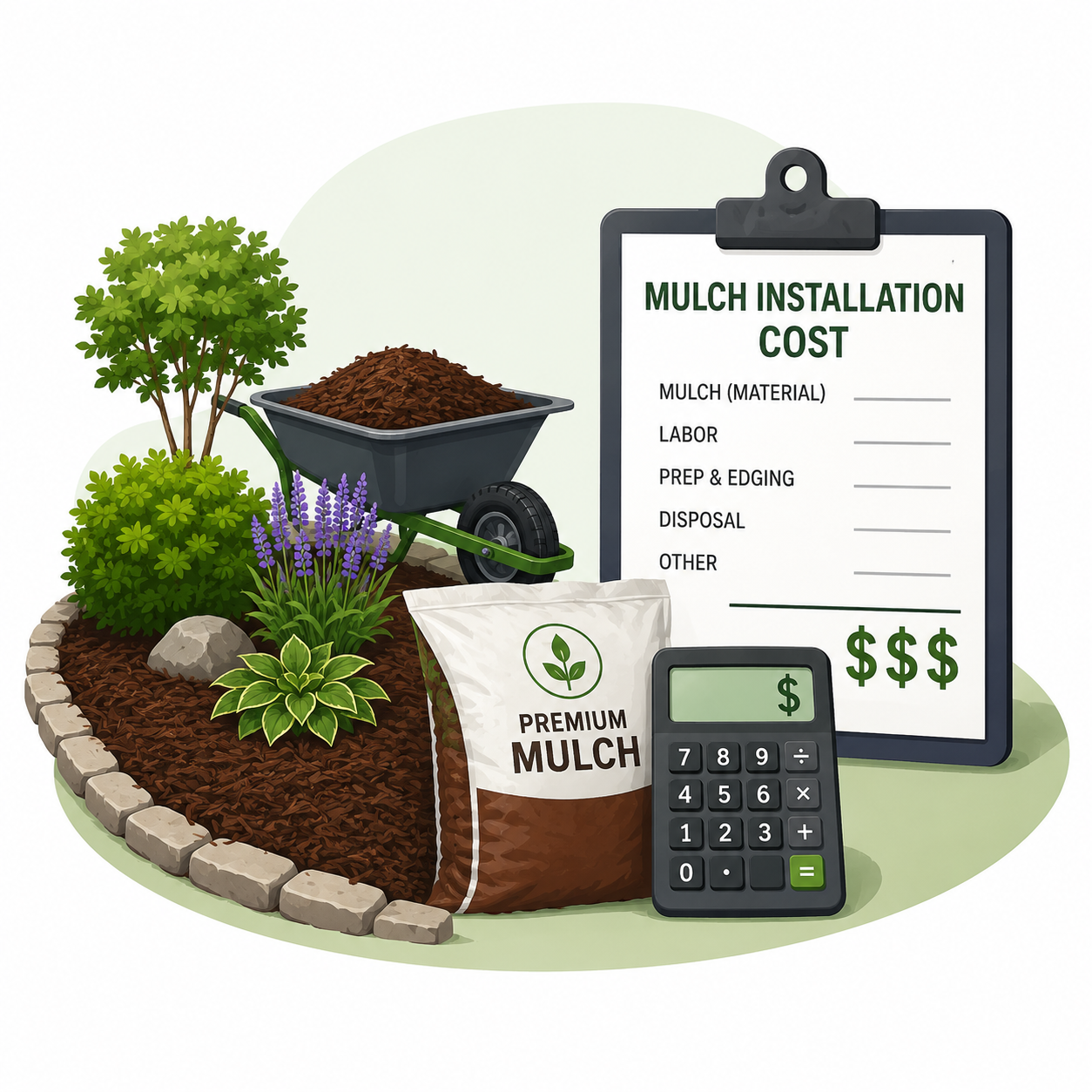 Mulch installation cost calculator