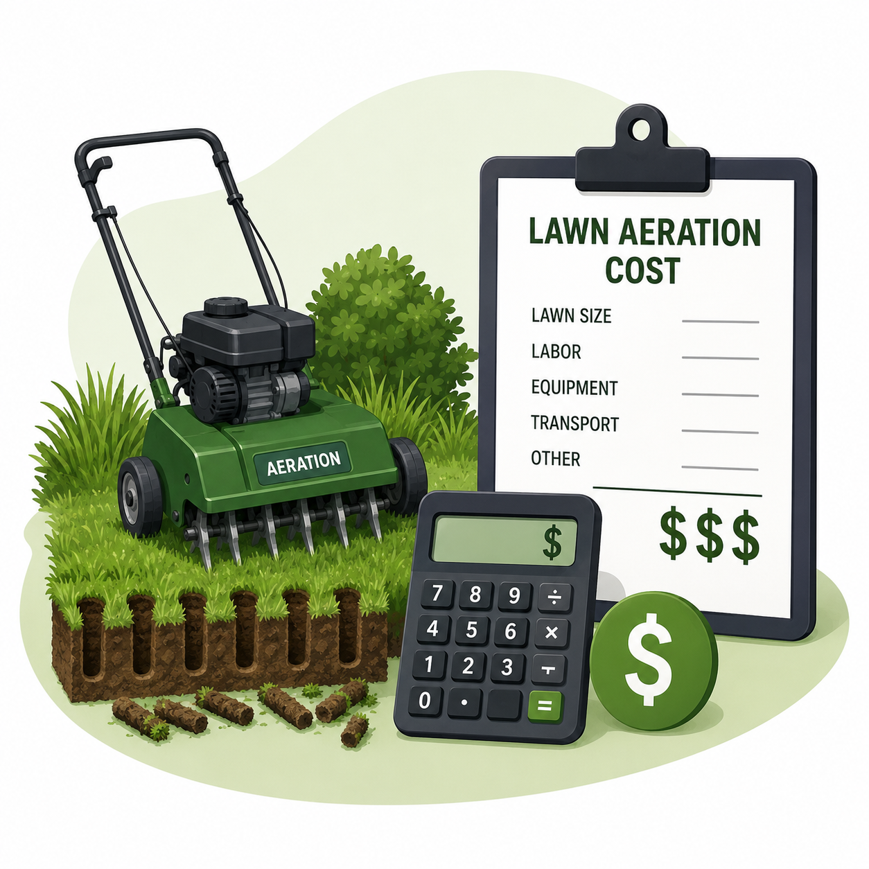 Lawn aeration cost calculator